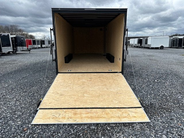 Covered Wagon 8.5 x 20 Enclosed Car Hauler – Blackout Package image 1