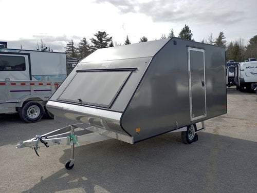 Mission Trailers 101×12 Aluminum 2-Place Crossover w/Mats & Guides, Rear Canopy image 0