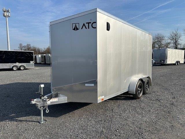 ATC 7 x 14 Enclosed Aluminum V-Nose Trailer – Aluminum Wheels image 0