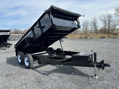 Premier 6 x 12 Low Profile Dump Trailer – Ladder Ramps image 0