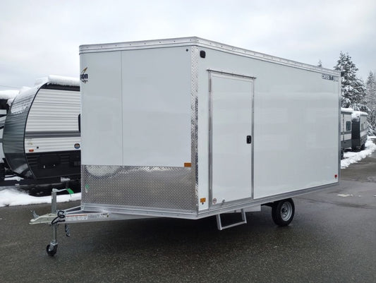 2024 Mission Trailers 101×12 Aluminum 2 Place Crossover 3.0 w/Side X Side Pkg, Rear Canopy image 0