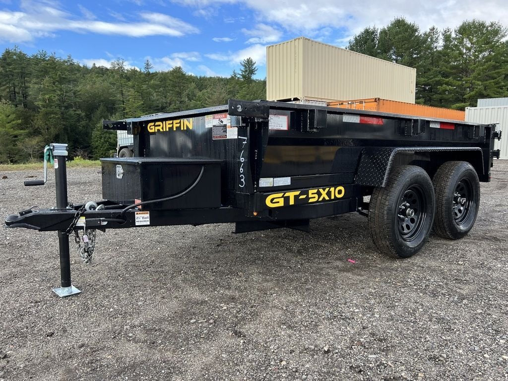 2024 Griffin Trailers 5×10 7K Powder Coated Dump w/Barn Door Gate image 0