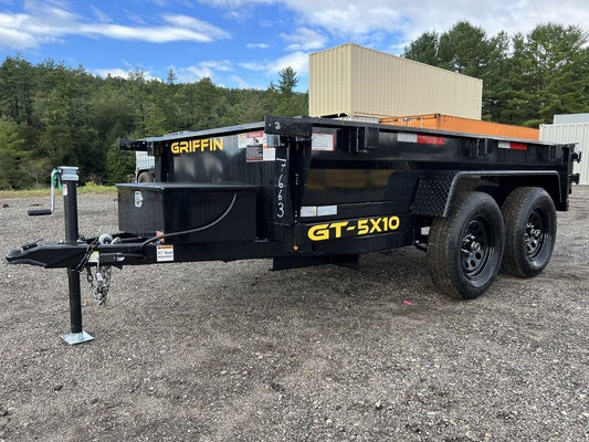 2024 Griffin Trailers 5×10 7K Powder Coated Dump w/Barn Door Gate image 0