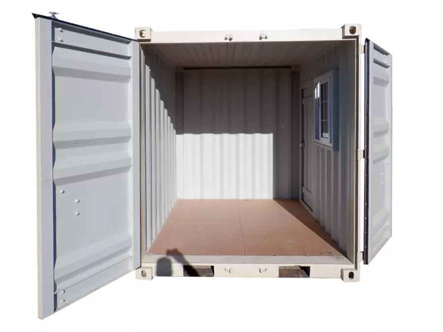 8ft Cubic Shipping Container w/Door+Window 8’Lx6.7’Wx7.4’H image 4
