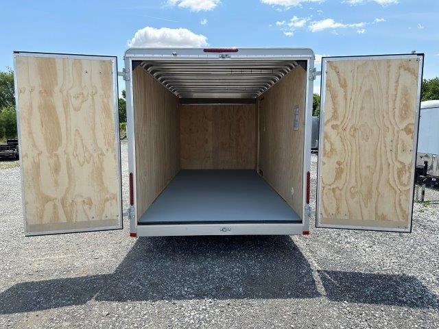 Car Mate 7 x 16 Enclosed Cargo Trailer – Barn Doors image 1