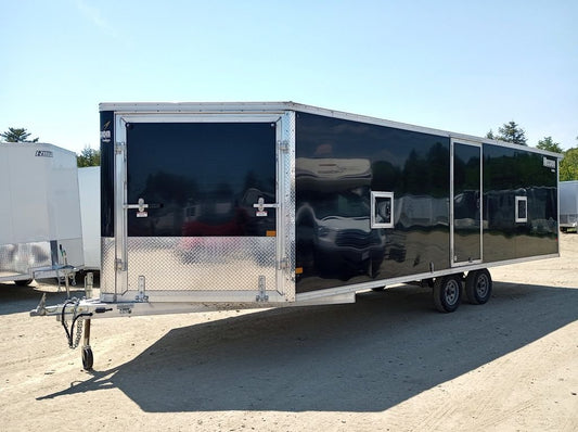 Mission Trailers 101×22 Aluminum 4-Place Drive In/Out Deckover w/Galvanized Package image 0