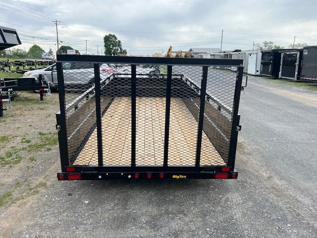 Big Tex 6 x 14 Landscape Utility Trailer – High Steel Sides image 1