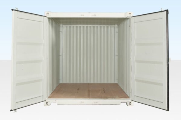 10Ft X 8Ft Shipping Container (One Trip) – White image 2