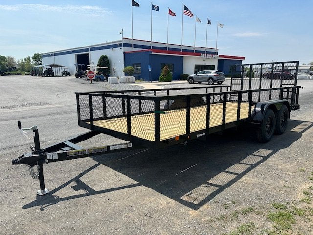 Carry-On 7 x 18 Landscape Utility Trailer – Mesh Sides image 3