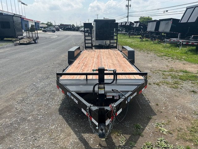2024 BWise 7 x 18 Equipment Trailer – Heavy Duty Ladder Ramps image 1