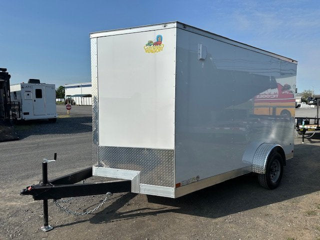 Covered Wagon 7’x12′ Enclosed Trailer — 6″ Added Height image 2