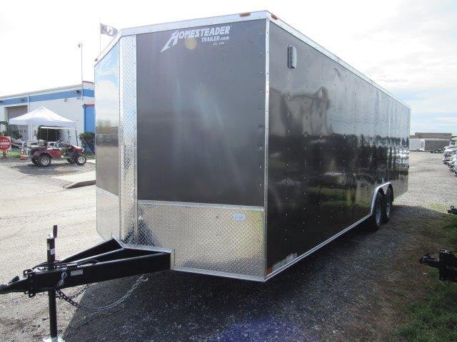 Homesteader 8.5 x 24 Enclosed V-Nose Car Trailer – Extended Tongue image 2