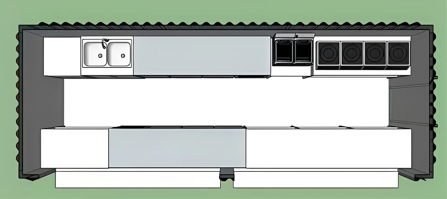 20Ft Shipping Container Shop For Full-Service Restaurant Or Coffee Shop image 6