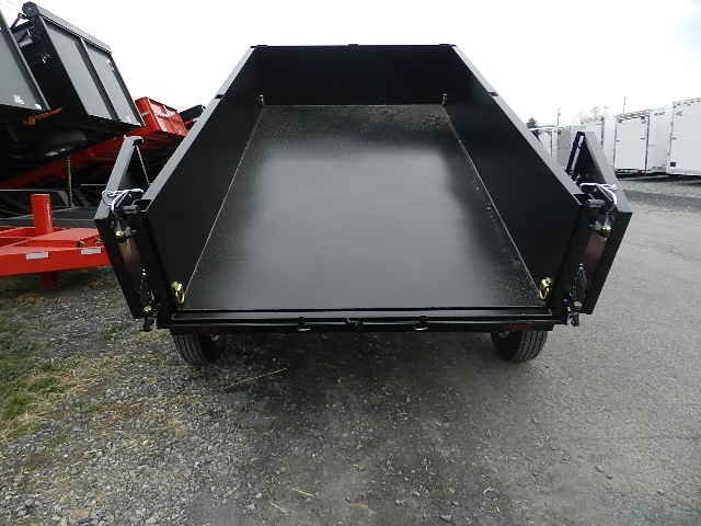 BWise 6 x 10 Low Profile Dump Trailer – Combo Gate &amp; Ramps image 1