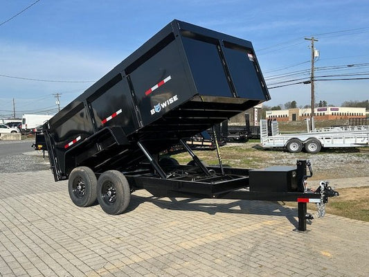 BWise 7 x 14 High Side Dump Trailer – Barn Doors image 0
