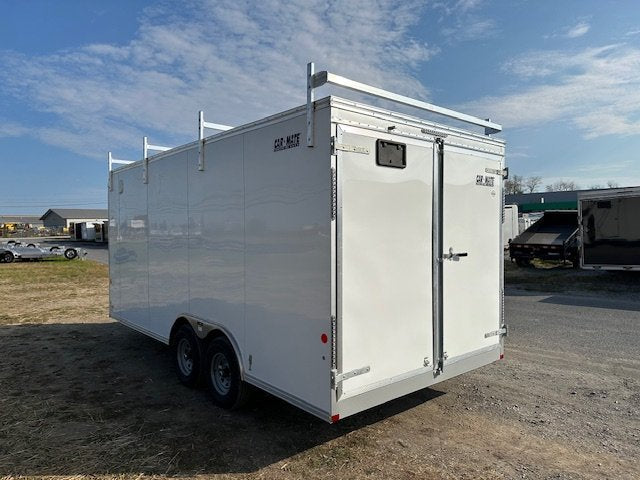 Car Mate 8.5 x 18 Enclosed Cargo Trailer – Contractor – Barn Doors image 1