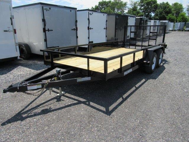 Premier 7 x 16 Landscape Utility Trailer – Rear Ramp Gate image 2