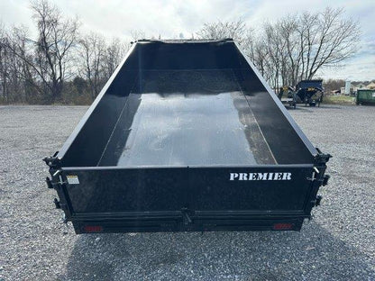 Premier 6 x 12 Low Profile Dump Trailer – Ladder Ramps image 1