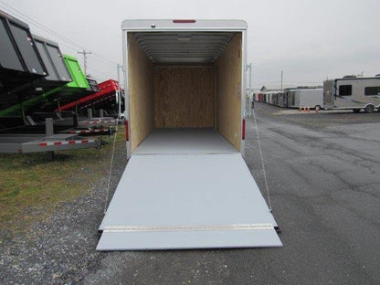 Car Mate 7 x 16 Enclosed Cargo Trailer – 18″ Added Height image 0