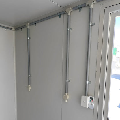 White Modified 10ft Shipping Container with AC image 3