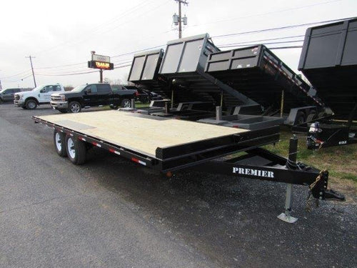 Premier 8.5 x 20 Deckover Equipment Trailer – Slide Out Ramps image 0