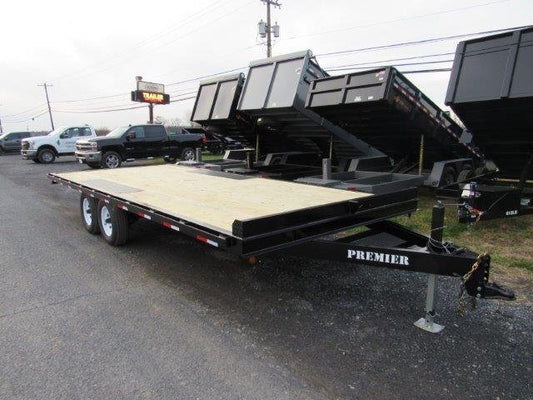 Premier 8.5 x 20 Deckover Equipment Trailer – Slide Out Ramps image 0