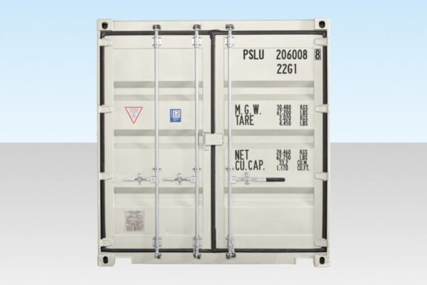 20Ft Shipping Container (One Trip) – White image 1