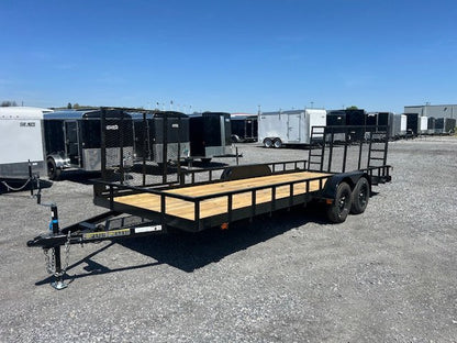 Carry-On 7 x 20 Landscape Utility Trailer – Side Ramp Gate image 2