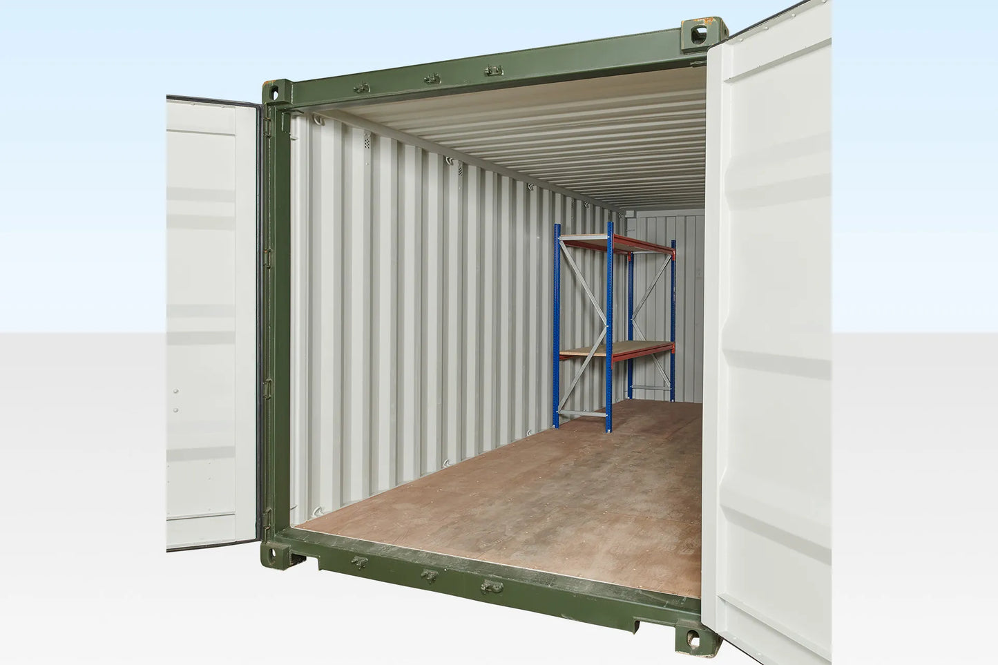Adjustable, Heavy Duty Two Tier Container Racking (Single Bay) image 2