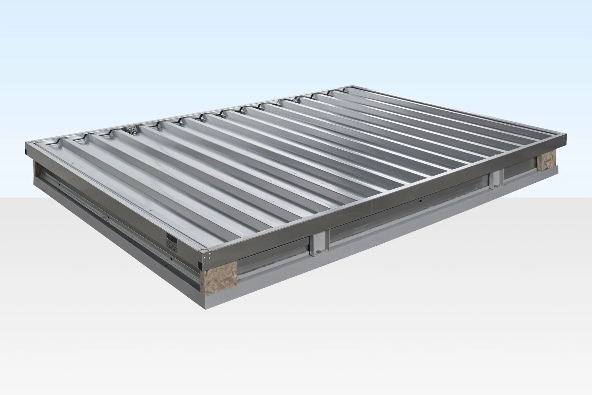 3M X 2.1M Flat Pack Storage Container – Galvanised image 1