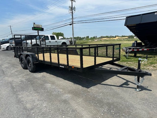 Carry-On 7 x 18 Landscape Utility Trailer – Mesh Sides image 0
