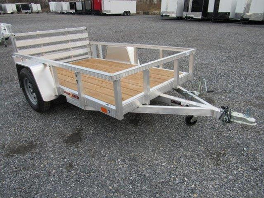 Sport Haven 5×8 Aluminum Utility Trailer – Bi-Fold Ramp Gate image 0