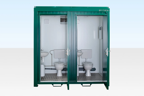 1+1 Double Mains Toilet 8Ft x 5Ft (Green) image 0