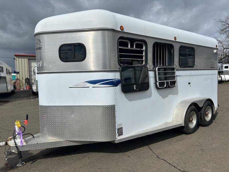 2000 Morgan Built 3 Horse Bumper Pull Horse Trailer image 0
