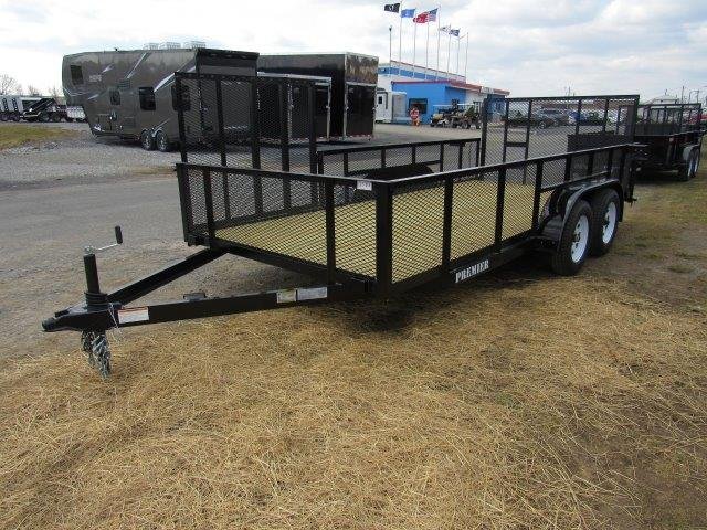 Premier 7 x 16 Landscape Utility Trailer – Mesh Sides &amp; ATV Ramp image 2