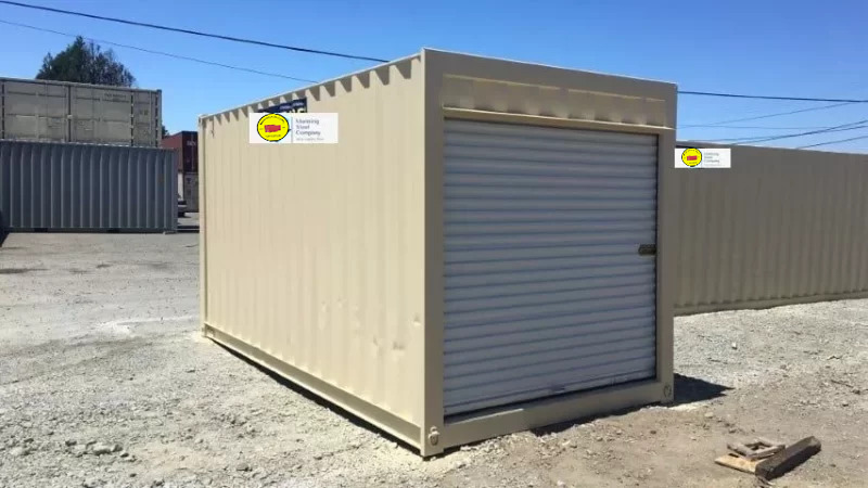 16Ft Storage Container With Roll-Up Door image 0
