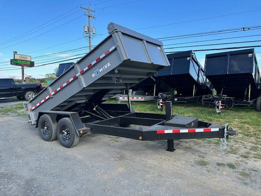 BWise 7 x 14 Low Profile Dump Trailer – Tarp Kit image 0