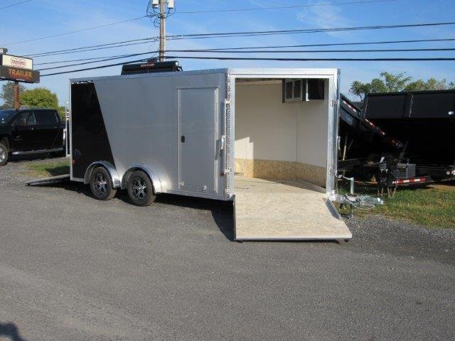 Sno Pro 7.5 x 14 Drive On/Off Snowmobile Trailer – All Aluminum image 2