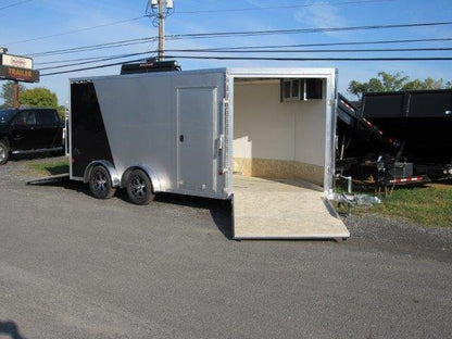 Sno Pro 7.5 x 14 Drive On/Off Snowmobile Trailer – All Aluminum image 2