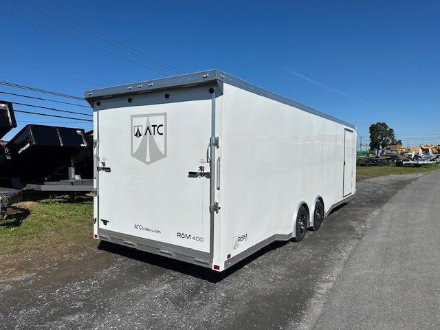 ATC 8.5 x 28 Enclosed Aluminum Car Trailer – Rear Spoiler image 3