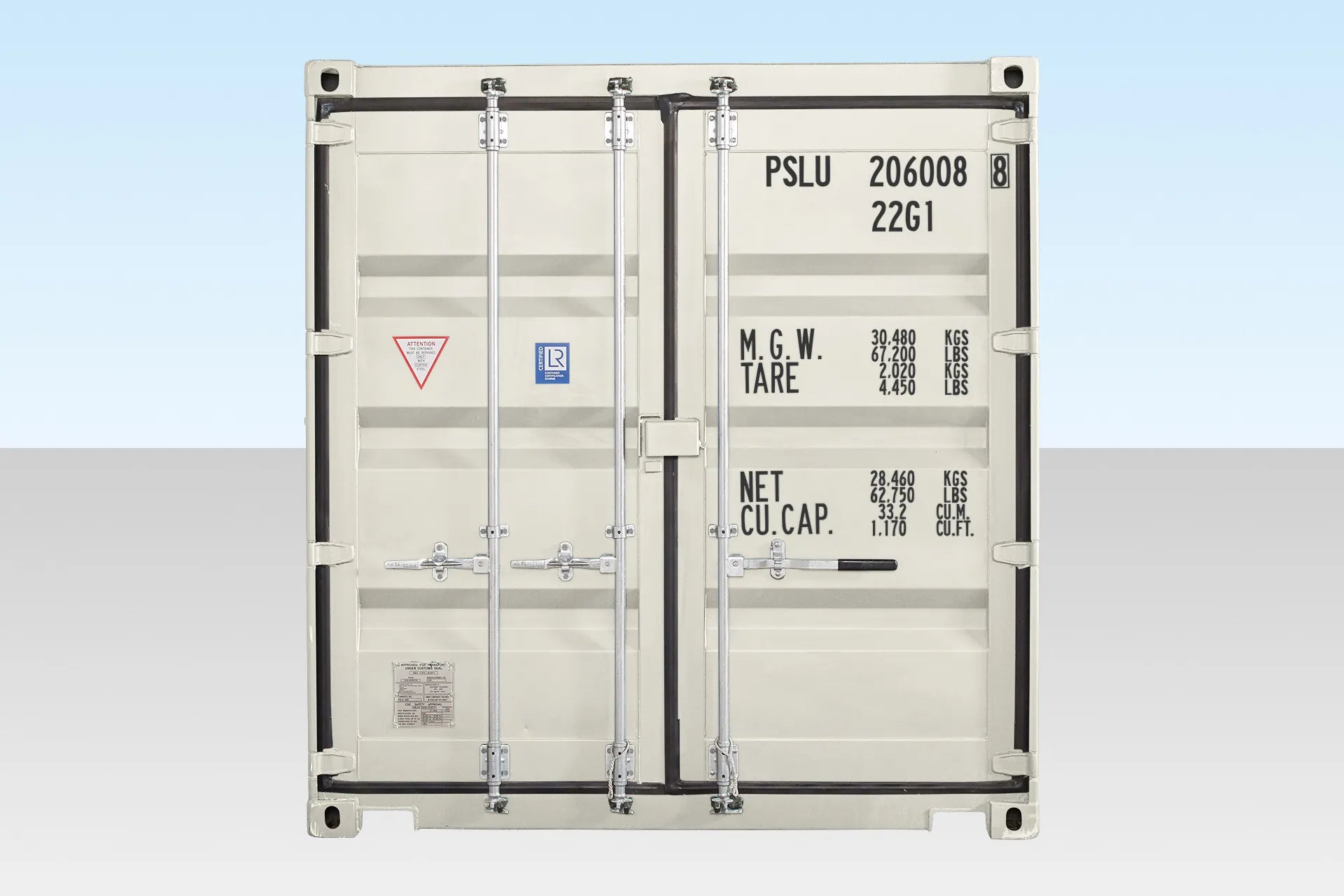 20Ft Shipping Container (One Trip) – White image 2
