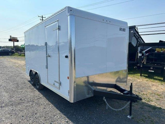 Car Mate 8.5 x 16 Enclosed Cargo Trailer – Aluminum Wheels image 0