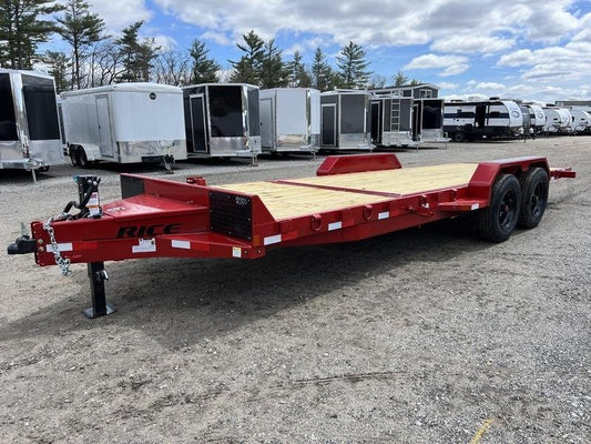 2024 Rice Trailers 7×22 16K Tilt Deck Powder Coat Equipment w/Toolbox image 0