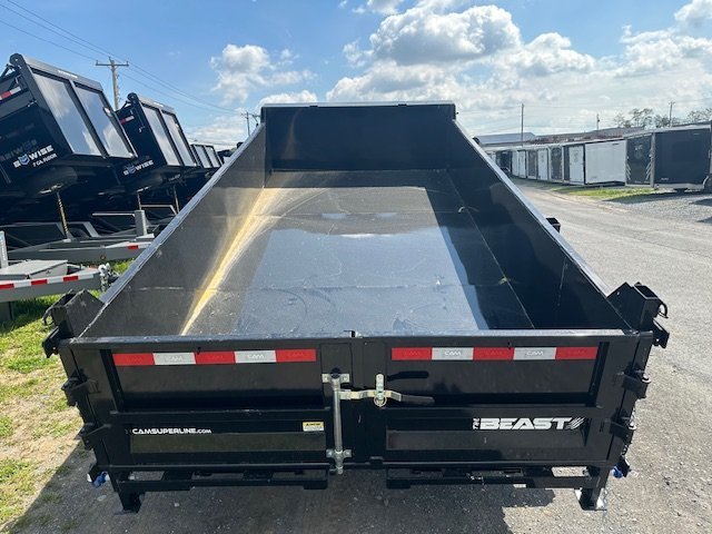 CAM Superline Beast 7 x 14 Dump Trailer – Hydraulic Jack image 1