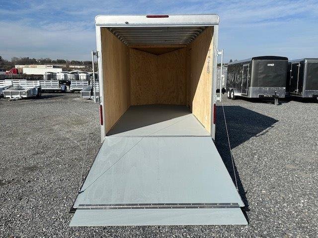 Car Mate 7 x 16 V-Nose Enclosed Cargo Trailer – Avalanche image 1