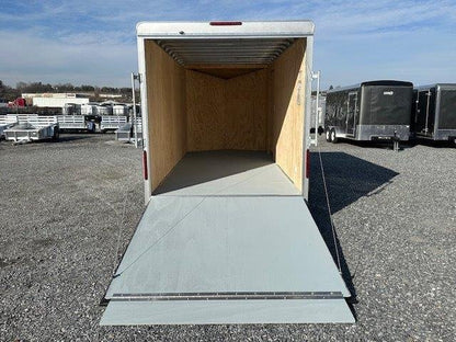 Car Mate 7 x 16 V-Nose Enclosed Cargo Trailer – Avalanche image 1