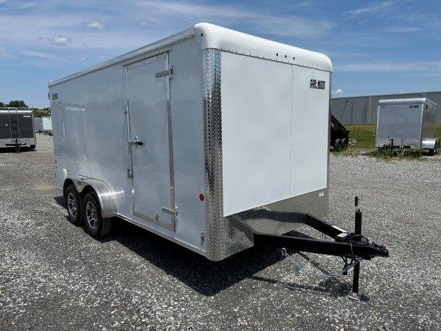 Car Mate 7 x 16 Enclosed Cargo Trailer – Barn Doors image 0