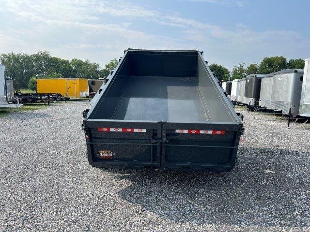 Covered Wagon 6 x 12 Prospector Dump Trailer – Ladder Ramps image 1