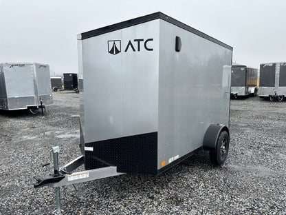 ATC 6 x 10 Aluminum Enclosed Cargo Trailer – Black Trim image 2