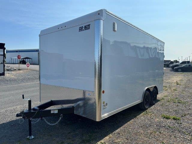 Car Mate 8.5 x 16 Enclosed Cargo Trailer – Aluminum Wheels image 1